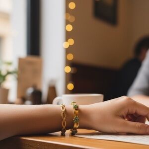 Vintage Crown Trifari Peridot Rhinestone & Sarah Coventry Teardrop Bracelets